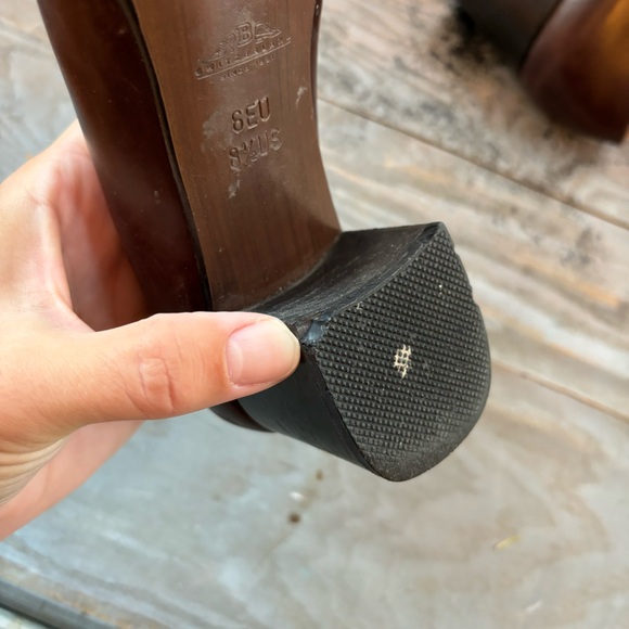 Bally dark brown stacked heel shoes | size 8.5 - Picture 11 of 11